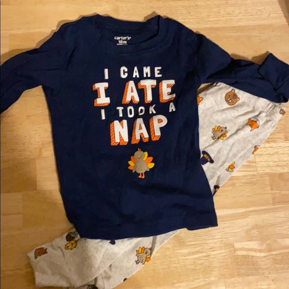 18 mo thanksgiving pjs